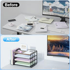 Spacrea Desk Organizers and Accessories, Paper Organizer - Image 2