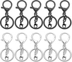 Gkeygo 10 Pack a Set Metal Lobster Claw Clasps and Key Rings, Key Chain - Image 9