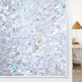 Haton Window Privacy Film, Stained Glass Rainbow Film Decorative Window Clings by HatonHomeDecor