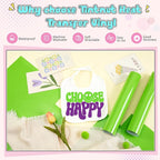 Tintnut Green Flash Color Heat Transfer Vinyl, easy cut & weed, stretch washable - Image 3