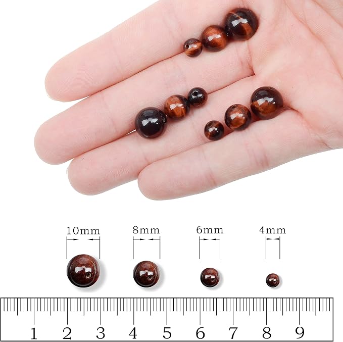 AD Beads Natural Gemstone Round Loose Beads 15" - Image 5