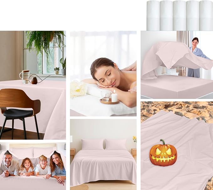 Royale Linens 100% Organic Cotton King Flat Sheet Only - Image 8