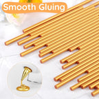 72pcs Metallic Gold Hot Glue Sticks, 0.27"x8" Mini Glue Sticks Colored - Image 3