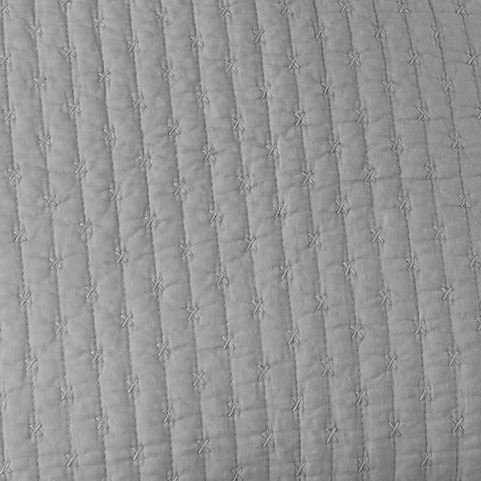 Levtex Home Cross Stitch Reversible Twin XL/Twin Quilt Set and 1 Pillow Sham - Image 6