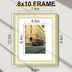 Vittanly 8x10 Picture Frames Set of 2, Ornate Vintage Photo Frame - Image 2