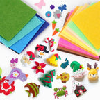 42 pcs Felt Fabric Sheet 4"x4" Assorted Color DIY Craft Squares Nonwoven 1mm - Image 6
