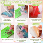 UPINS 8Pcs Diamond Art Painting Coasters - Image 3