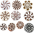 Royal Kraft Round Wooden Printing Stamps by RoyalKraft
