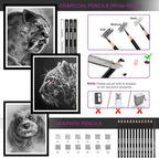 HIFORNY 42 PCS Drawing Set, Sketching Kit - Image 4