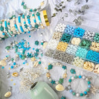 1860Pcs Ocean Beads for Bracelets Making Kit, Sea Turtle Shell Starfish Shape - Image 7