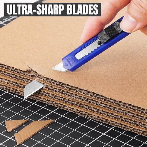 10 Pack Box Cutter Retractable, 9MM Snap-Off Blade Utility Knife, Razor Knife - Image 2