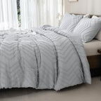 Andency Silver Grey Twin/Twin XL Comforter Set, Twin Bed Comforter - Image 3