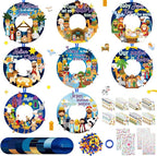 Hollowfly 48 Sets Nativity Crafts Kits Religious Jesus DIY Wreath Signs Hanging by Hollowfly
