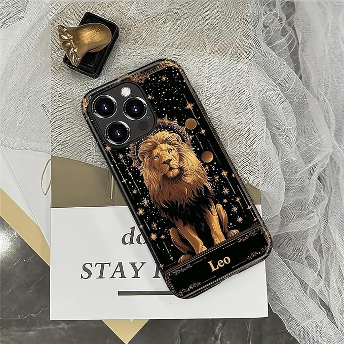 ZHEGAILIAN Case for iPhone 16 Pro Max, Galaxy Lion Gold Durable Shockproof - Image 6