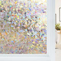 Haton Window Privacy Film, Stained Glass Rainbow Film Decorative Window Clings by HatonHomeDecor