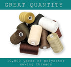 BlesSew Sewing Thread in Brown Color Tones - Image 2