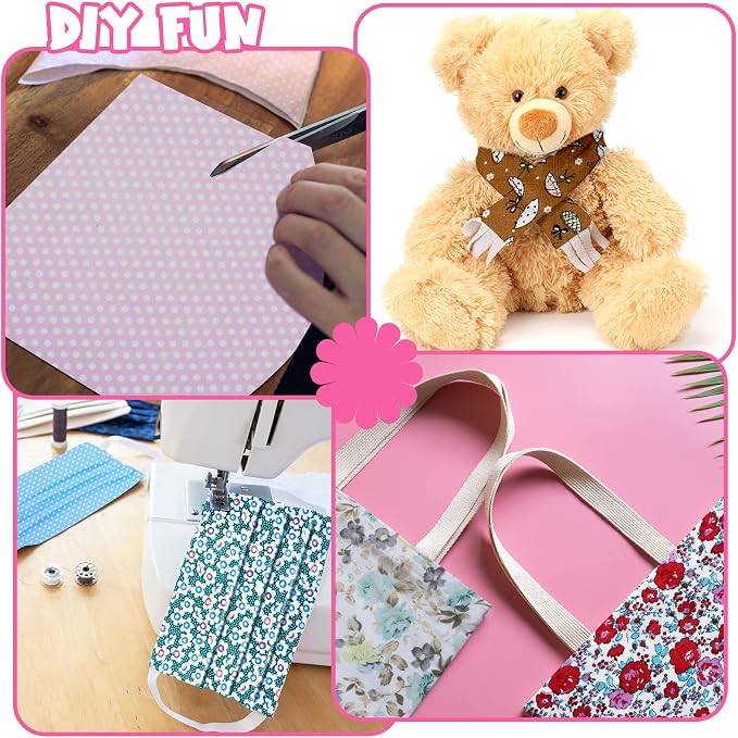 Tudomro 100 Pcs 10'' x 10'' Cotton Fabric Squares - Image 8