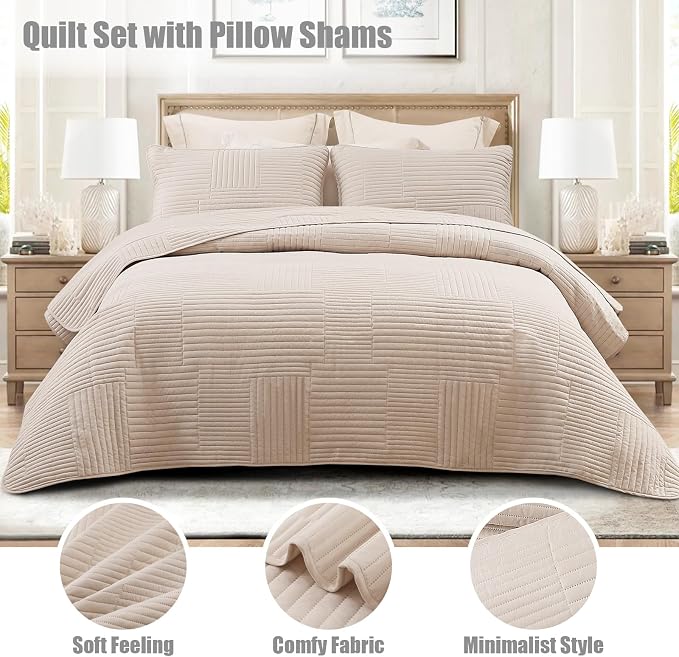 Whale Flotilla Ultra Soft Twin Quilt Bedding Set, Lightweight Microfiber Brich - Image 2