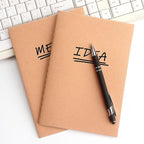 ZZTX 4 Pack Blank Kraft Notebooks A5, 36 Pages, 8.3 X 5.5 Inch | Kraft cover - Image 5