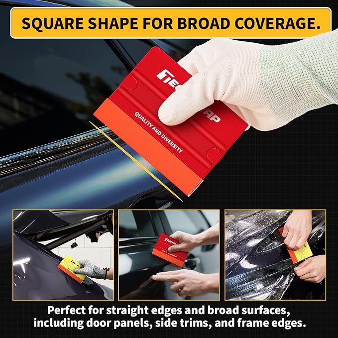 TECKWRAP Felt Squeegee for Vinyl Wrap Window Tint, Soft/Hard | Pro Car Wrap - Image 4