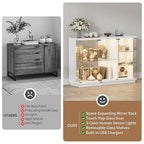 HNEBC Lockable Display Curio Cabinet - Image 5
