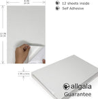 Allgala 12 Pack Glitter EVA Foam Paper 8 x 12inch Sheets-White Color - Image 2