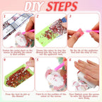 Cinnvoice 12 Pcs Summer Seasonal Diamond Art Hanging Ornament Kit - Image 4