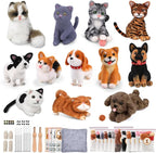 Mayboos 12 Pcs Needle Felting Kit, Animal Needle Felting Beginner Kits Wool by Mayboos