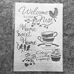 TIAMECH A4 Reusable Birds Coffee Stencil - Image 6