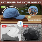 JupDec Hat Display Case, UV Protection Signed Hat Transparent Showcase - Image 4