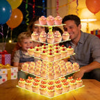 YestBuy 5 Tier Cupcake Stand for 60 Cupcakes, Birthdays and Dessert Tables - Image 5