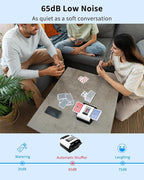 ADZERD Automatic Card Shuffler for Seniors, Rechargeable One Press, Quiet - Image 4