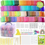 PeacePeo Polymer Clay 110 Colors Non-Sticky Oven Bake Clay 215 Pcs Non-Toxic by PeacePeo
