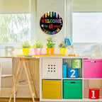 Large Welcome Sign for Classroom Decoration Crafts Hanging to Paint DIY Blank - Image 5