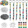 BIGCOMER 568Pcs DIY Bead Keychain Making Kit – Alphabet Letter Beads & Key by Unknown