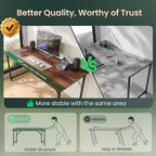 Huuger Computer Desk, 54 Inch Office Desk, Gaming Desk - Image 4