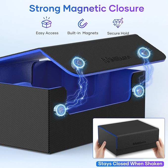 Mlikero Card Deck Case for Trading Cards 1800+, Trading Card Storage Box Fits - Image 5
