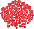 500g/1.1lb Ceramic Mosaic Tiles Mixed Shapes of Flowers, Mushrooms - Image 5
