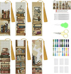 KYOQFVN 6 Pcs Book Cross Stitch Bookmark by KYOQFVN