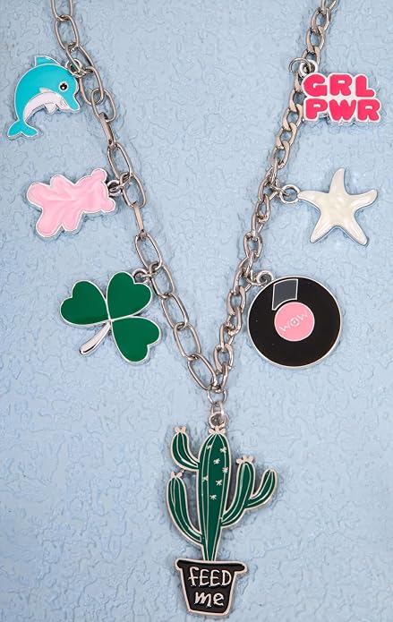 Silver-Tone Enamel Charms Set for DIY Jewelry Making - Image 7