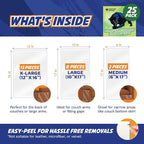 25 Pack Cat Scratch Furniture Protector Tape Sheets, Double-Sided Sticky - Image 5