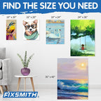 FIXSMITH Stretched White Blank Canvas - Image 5