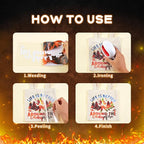 Tintnut Orange Black Flame Heat Transfer Vinyl Roll, stretch washable, heat - Image 4