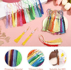 Bookmark Tassels Bulk, Cridoz 200Pcs Small Tassels Silky Handmade Soft Craft - Image 5