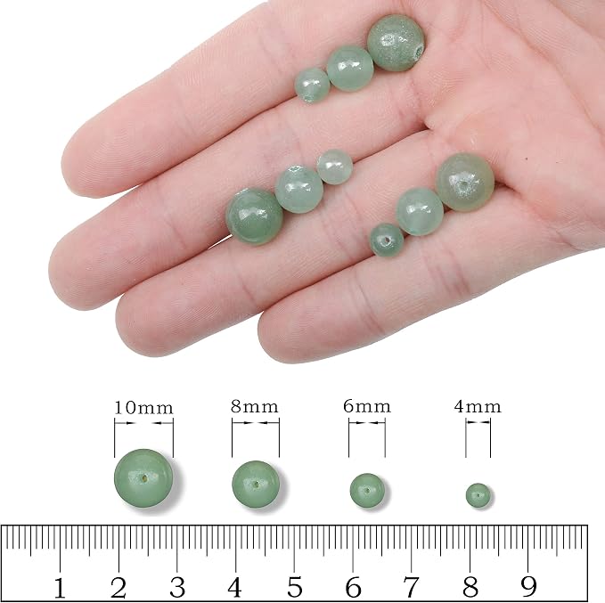 AD Beads Natural Gemstone Round Loose Beads 15" - Image 5