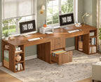 SEDETA Fluted 96.5" Computer Desk by SEDETA