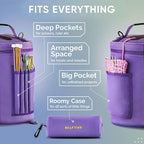 CRAFTISS Crochet Bag Organizer & Yarn Storage Bag, Knitting Bag and Yarn Holder - Image 4
