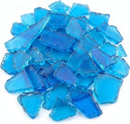 Jetec 11 oz Sea Glass for Crafts Pieces Decor Flat Frosted Sea Glass Vase by Jetec