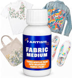 Fabric Medium for Acrylic Paint 4.2 fl oz – Turn Acrylics Into Washable Fabric by 7+Artists