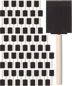 Bates Foam Paint Brushes, 64 Pack by BatesChoice